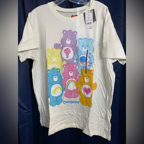 Care Bears Other - Care Bears Off White Kids Short Sleeve Tee XXL NWT